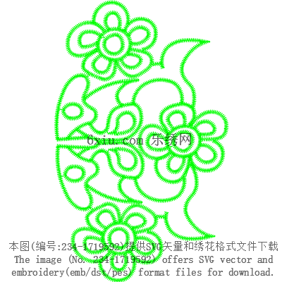 svg矢量绣花图下载