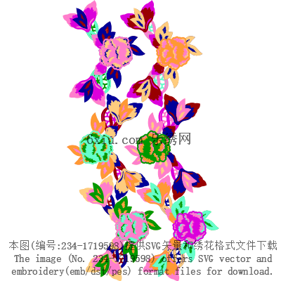svg矢量绣花图下载