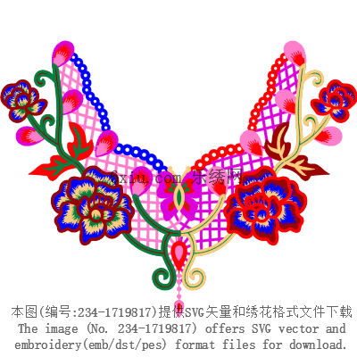 svg矢量绣花图下载
