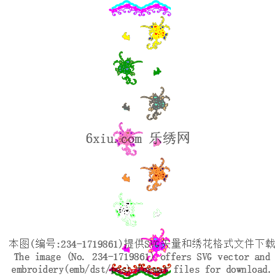 svg矢量绣花图下载
