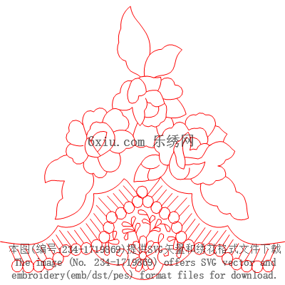 svg矢量绣花图下载