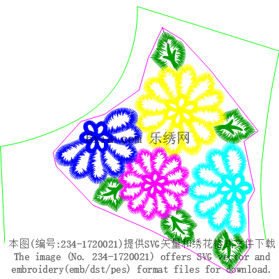 svg矢量绣花图下载