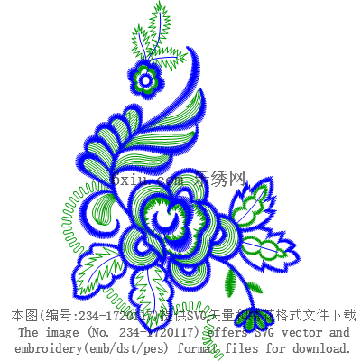 svg矢量绣花图下载