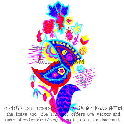 svg矢量绣花图下载