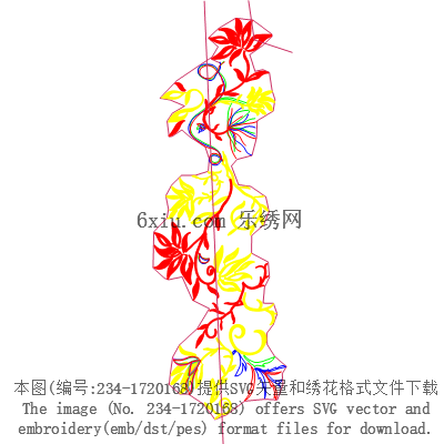 svg矢量绣花图下载