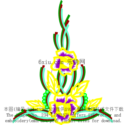 svg矢量绣花图下载