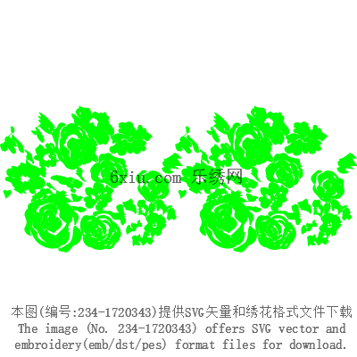 svg矢量绣花图下载