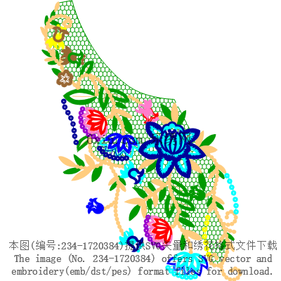 svg矢量绣花图下载