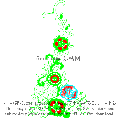 svg矢量绣花图下载