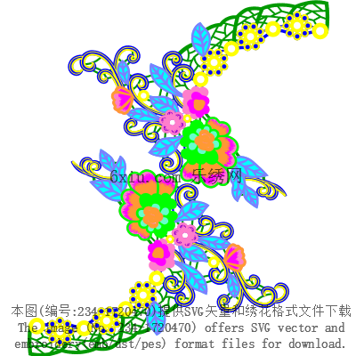 svg矢量绣花图下载