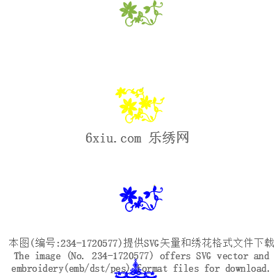 svg矢量绣花图下载