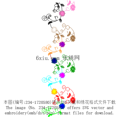 svg矢量绣花图下载