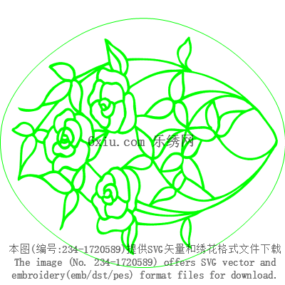 svg矢量绣花图下载