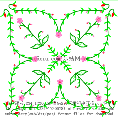 svg矢量绣花图下载