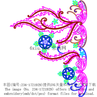 svg矢量绣花图下载