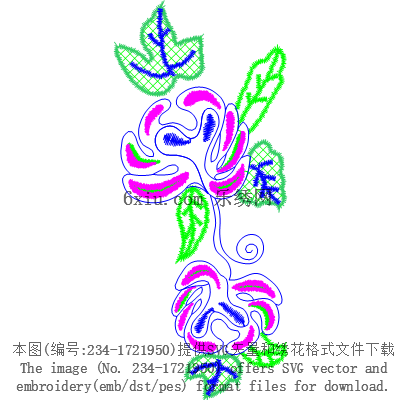 svg矢量绣花图下载