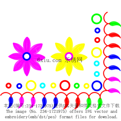 svg矢量绣花图下载
