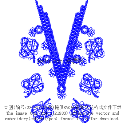 svg矢量绣花图下载
