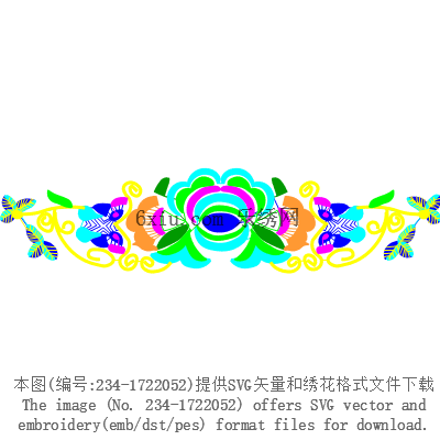 svg矢量绣花图下载