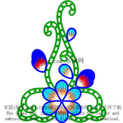 svg矢量绣花图下载