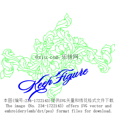 svg矢量绣花图下载
