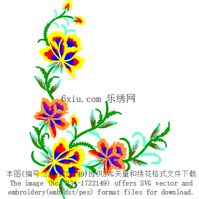 svg矢量绣花图下载