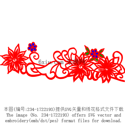 svg矢量绣花图下载