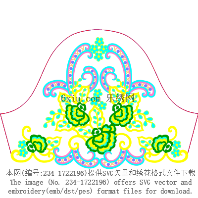 svg矢量绣花图下载