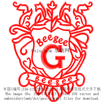 svg矢量绣花图下载