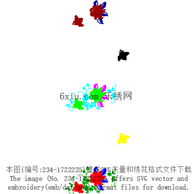 svg矢量绣花图下载