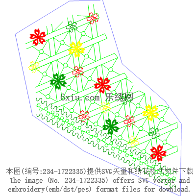 svg矢量绣花图下载