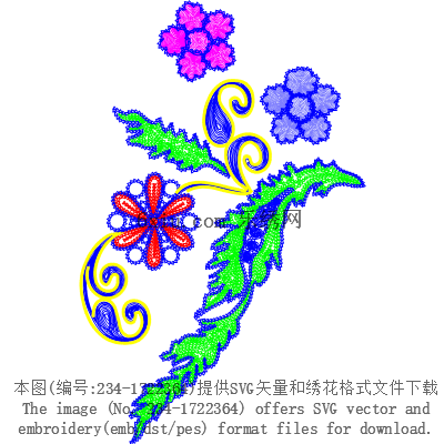 svg矢量绣花图下载