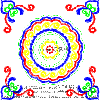 svg矢量绣花图下载