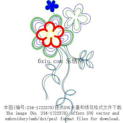 svg矢量绣花图下载