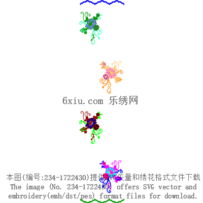 svg矢量绣花图下载