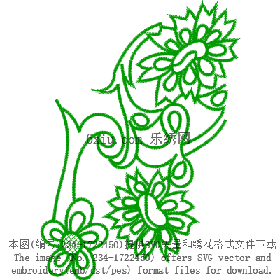 svg矢量绣花图下载