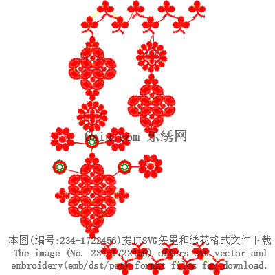 svg矢量绣花图下载