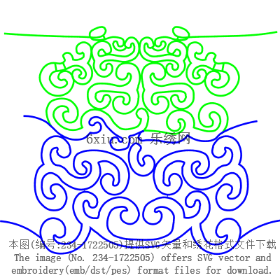 svg矢量绣花图下载