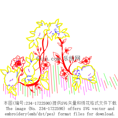 svg矢量绣花图下载