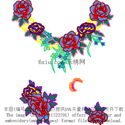 svg矢量绣花图下载