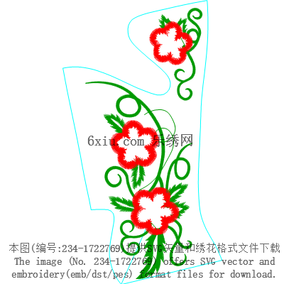 svg矢量绣花图下载