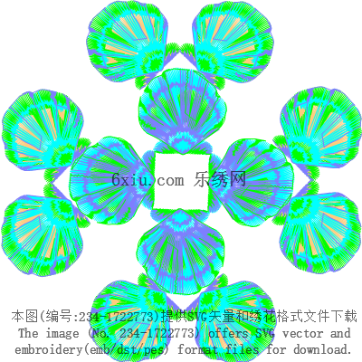 svg矢量绣花图下载