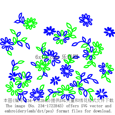 svg矢量绣花图下载