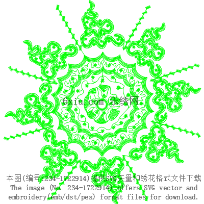 svg矢量绣花图下载