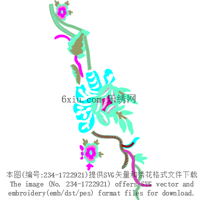 svg矢量绣花图下载