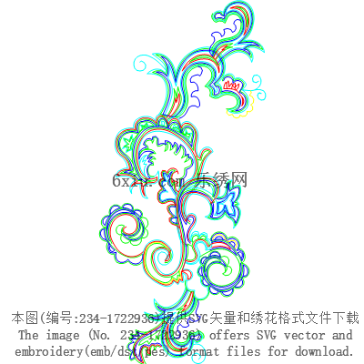 svg矢量绣花图下载