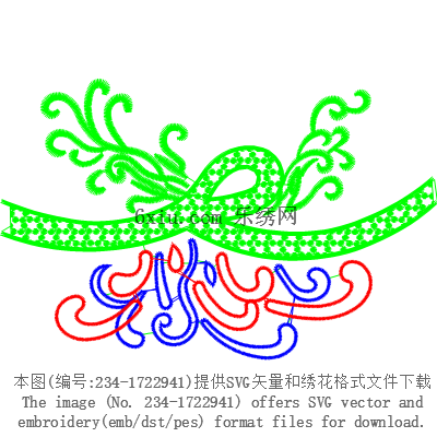 svg矢量绣花图下载