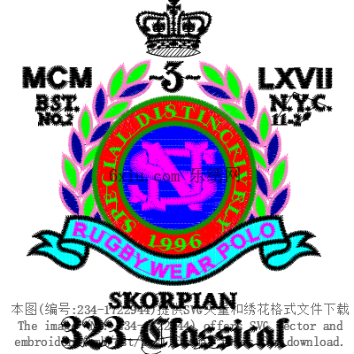 svg矢量绣花图下载