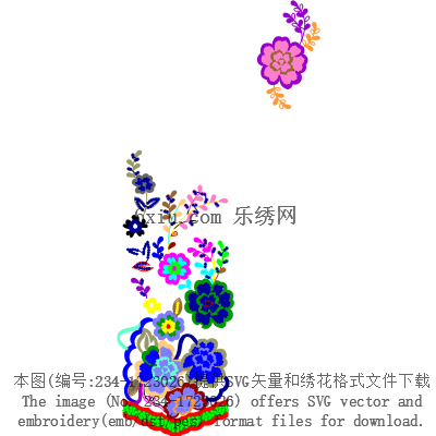 svg矢量绣花图下载