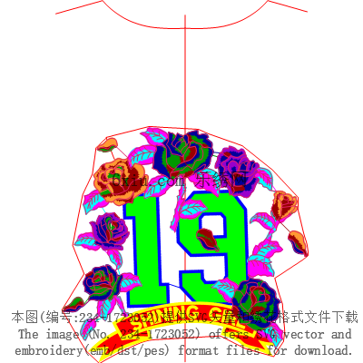 svg矢量绣花图下载